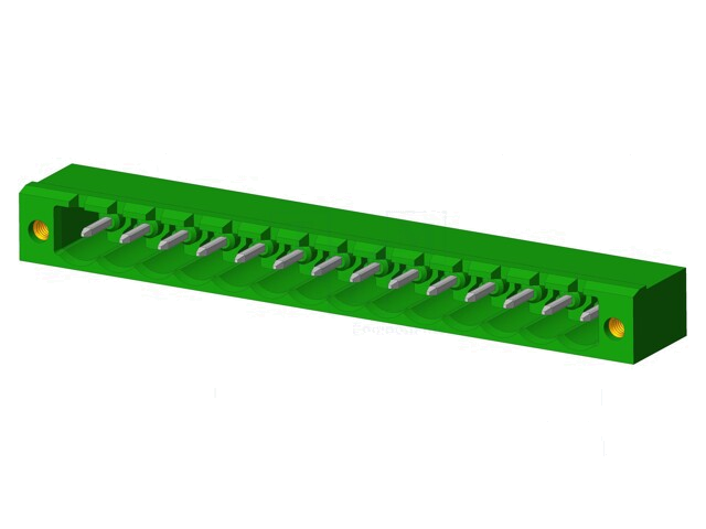 Connector: ontkoppelbare terminal strip; contact; mannelijk Connector: ontkoppelbare terminal strip; contact; mannelijk